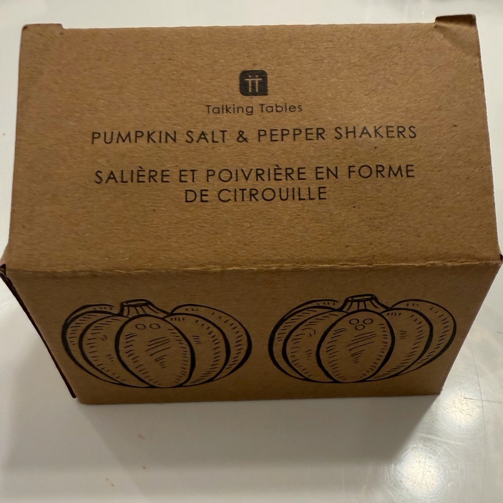 Talking Tables White Pumpkin Salt & Pepper Shakers - Picture 5 of 5